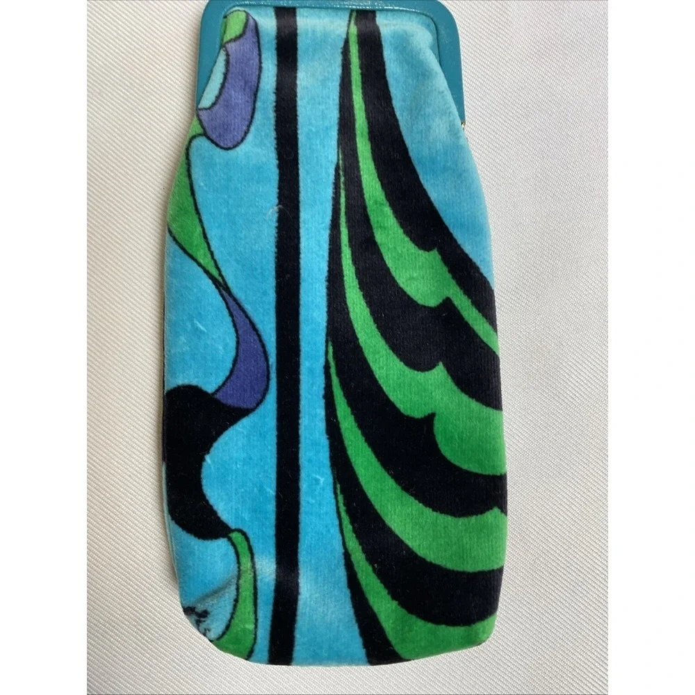 Vintage Pucci Velvet Eyeglass/Cigarette Case 60s Mod Groovy Kiss Lock
